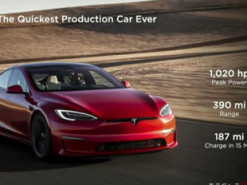 После обновления ПО, максимальная скорость Tesla Model S Plide станет еще больше