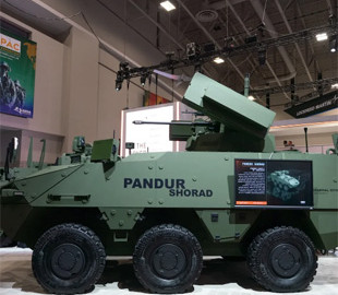 Американські розробники представили нову мобільну систему ППО Pandur SHORAD