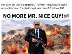 "Ірану краще швидше схаменутися": Трамп залякує Тегеран ШІ-зображенням