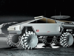 Дизайнер представил изображения лунохода на базе пикапа Cybertruck