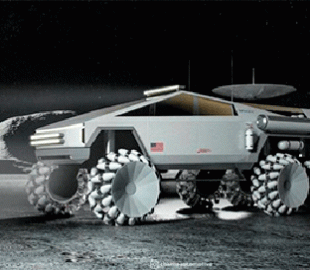 Дизайнер представил изображения лунохода на базе пикапа Cybertruck