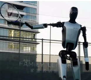 Ідеальні удари. Гуманоїдний робот із Китаю відпрацював гру в тенісі разом із людиною