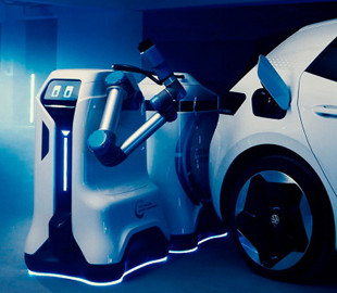 Volkswagen показав мобільного робота-заправника для електромобілів
