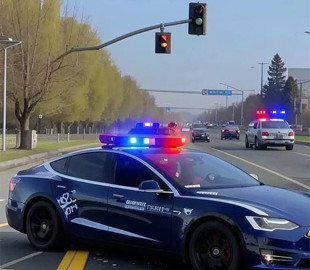 У США електрокар Tesla на автопілоті врізався в машину поліції