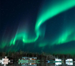 Небо приобрело зеленоватый оттенок: в сети показали яркие фото полярного сияния
