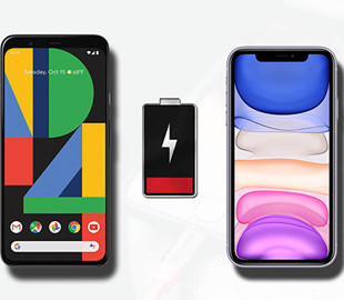 Сравнение автономности Google Pixel 4 XL и iPhone 11