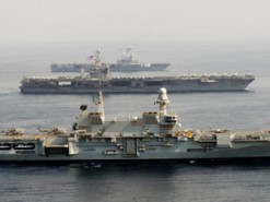 Італійський авіаносець Cavour здійснив історичне розгортання