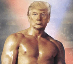 Трамп выложил свое фото в соцсети в образе Рокки