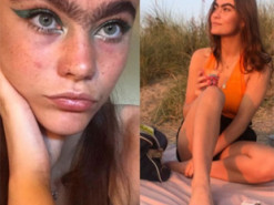 Девушка прославилась в интернете благодаря необычным бровям