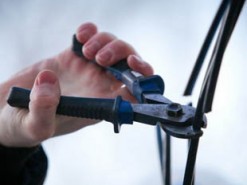 Возле горсовета: в Кривом Роге задержали расхитителя кабеля