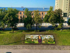 У Києві створили композицію з 19 тисяч квітів, яка символізує Україну