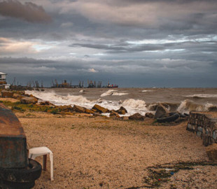 В Сети показали шторм на Азовском море (Фото)