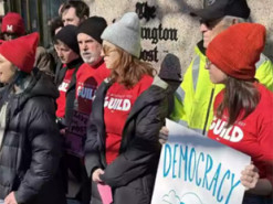 Кілька сотень людей вийшли на протест проти скорочень у The Washington Post