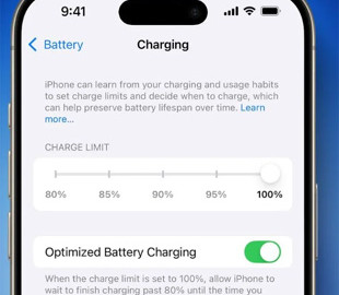iOS 18 вводить ліміти зарядки для iPhone 15 і 15 Pro
