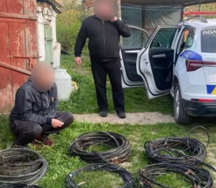 Правоохоронці затримали підозрюваного у викраденні 180 метрів телекомунікаційного кабелю