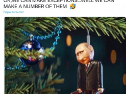 Найкращий гумор: співачка Шер показала ялинкову прикрасу з Путіним, яку оцінить кожен українець