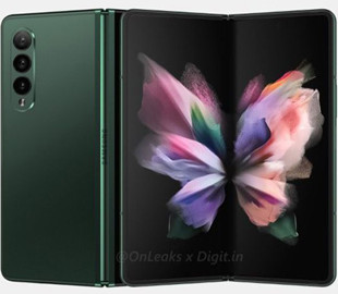 Смартфон Samsung Galaxy Z Fold 3 с подэкранной камерой показан на рендерах со всех сторон