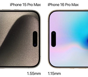 Свіжий рендер демонструє дуже тонкі рамки iPhone 16 Pro Max у порівнянні з попередником