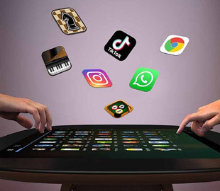 У Китаї розробили журнальний столик з 43-дюймовим сенсорним 4K-екраном