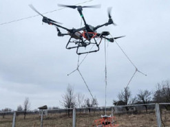 Українські розробники випробували сенсорну технологію пошуку мін із дронів