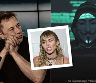 Ілон Маск продовжує "тролити" хакерів Anonymous: до чого тут Майлі Сайрус