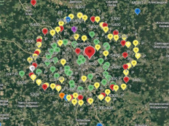 У мережі з’явилася мапа розміщення російської ППО навколо Москви