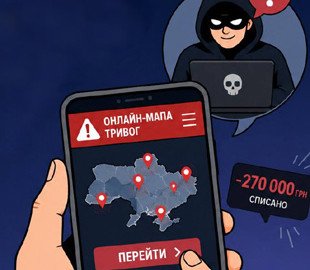 На Сумщині чоловік втратив понад чверть мільйона гривень, намагаючись завантажити мапу тривог