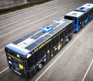 На улицах Мюнхена появятся автобусы с солнечными панелями