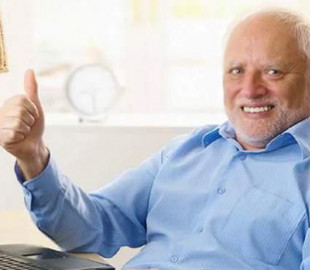 Мем "Гарольд, що приховує біль" використали для заклику до вакцинації проти COVID-19