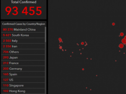 Опубликована онлайн-карта распространения коронавируса