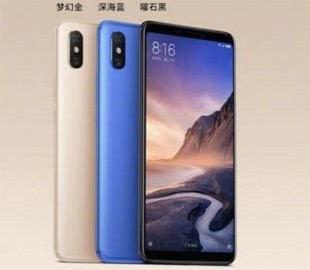 6,9-дюймовый Xiaomi Mi Max 3 представили на официальных изображениях