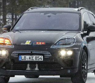 Електричний Porsche Macan упіймали на зимових тестах