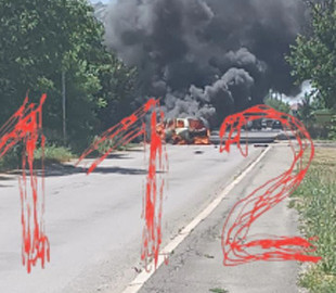 Вибухнув автомобіль начальника штабу російської частини