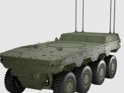 Багатофункціональна та різнопланова: естонські зброярі представили безекіпажну наземну колісну платформу