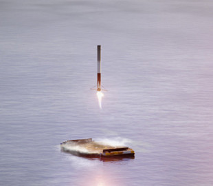 Соцсети в восторге от идеальной посадки первой ступени Falcon 9