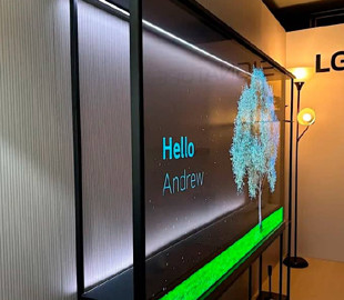 LG представила прозорий OLED-екран, який працює у бездротовому режимі