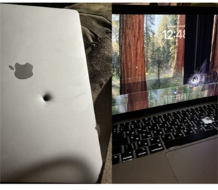 MacBook Air пережив влучання уламка артснаряда і продовжив працювати