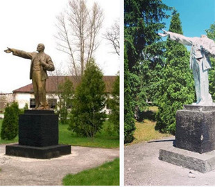 В Чернобыле “обезглавили” памятник Ленину