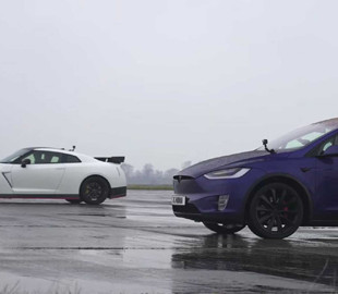 Tesla Model X и Nissan GT-R Nismo сошлись в дрэге