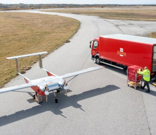 Британская почта запустила постоянную доставку грузов беспилотниками