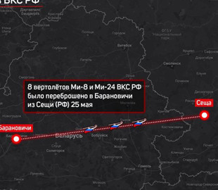 До Білорусі прилетіли ще шість вертольотів російської армії: що про це відомо