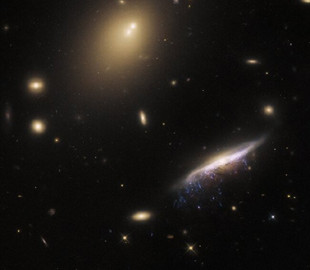 Телескоп Габбл сфотографував галактичну "медузу" з яскравими "щупальцями": що це