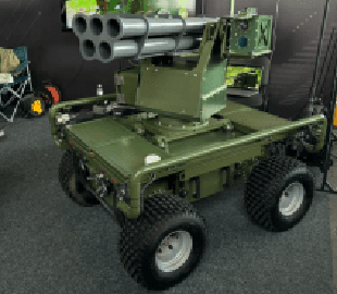 В Україні розробили наземного робота D-21 з лазером і ракетами