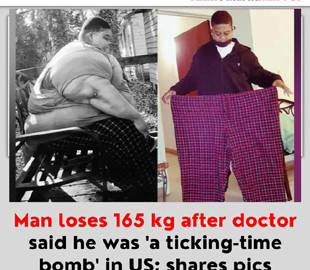 Американець схуд на 165 кг після того, як лікар назвав його «бомбою сповільненої дії»