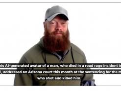 Загиблий американець через ШІ відео звернувся до свого убивці в суді