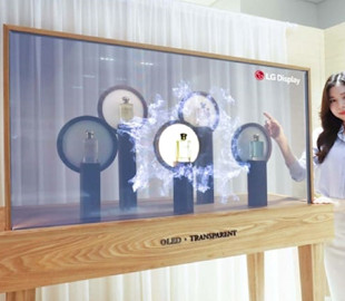 LG разработала необычную "умную" полку со встроенным OLED-телевизором