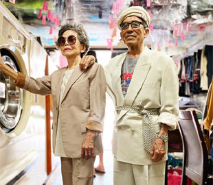 Пожилые владельцы прачечной стали звездами сети, создавая модные образы из забытых вещей