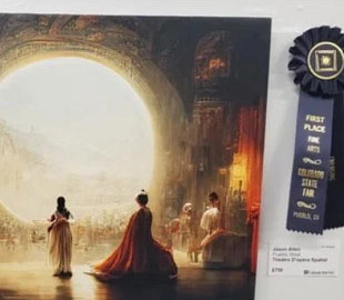 У США картина, яка була намальована штучним інтелектом стала переможцем конкурсу