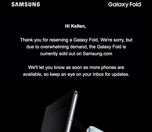 Первая партия Samsung Galaxy Fold полностью распродана