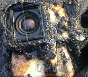 Камера GoPro выжила после погружения в раскалённую лаву